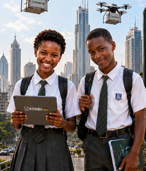 Kenyan senior students ready for private revision with Kitabu AI